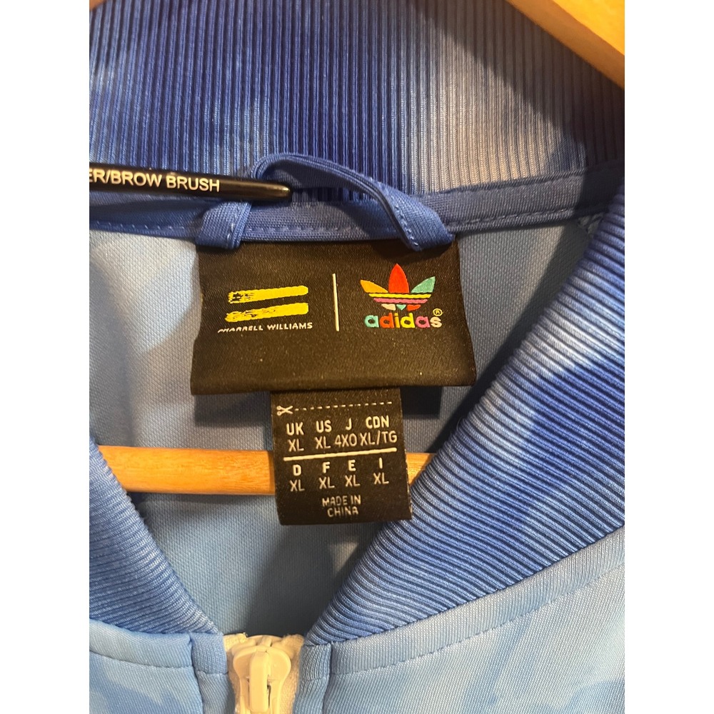Adidas Pharrell Williams Hu Track Jacket Mens XL Blue Tie Dye 2018 Human Race - Picture 6 of 15